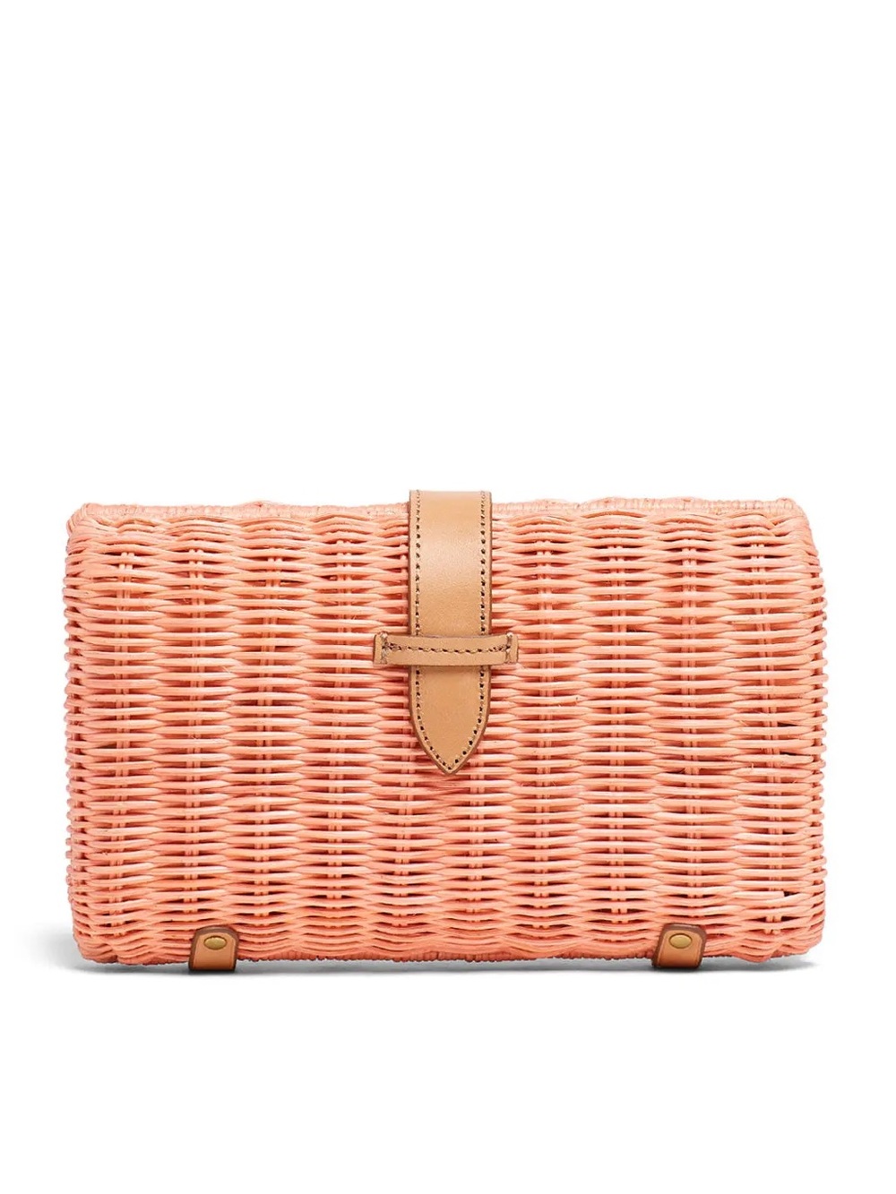 J. Crew Neon Petal Rattan Clutch - Picture 2 of 5